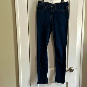 Levi’s 711 Skinny Jeans in Indigo.  Size 27